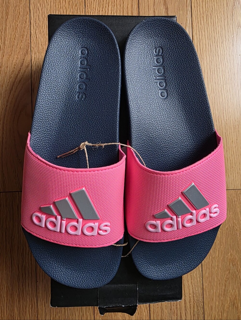 Adidas Adilette Shower Slides, Pink, Size 5 Kids Or 7 Women's